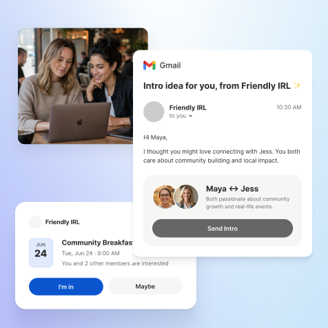 Gmail introduction preview from Friendly IRL